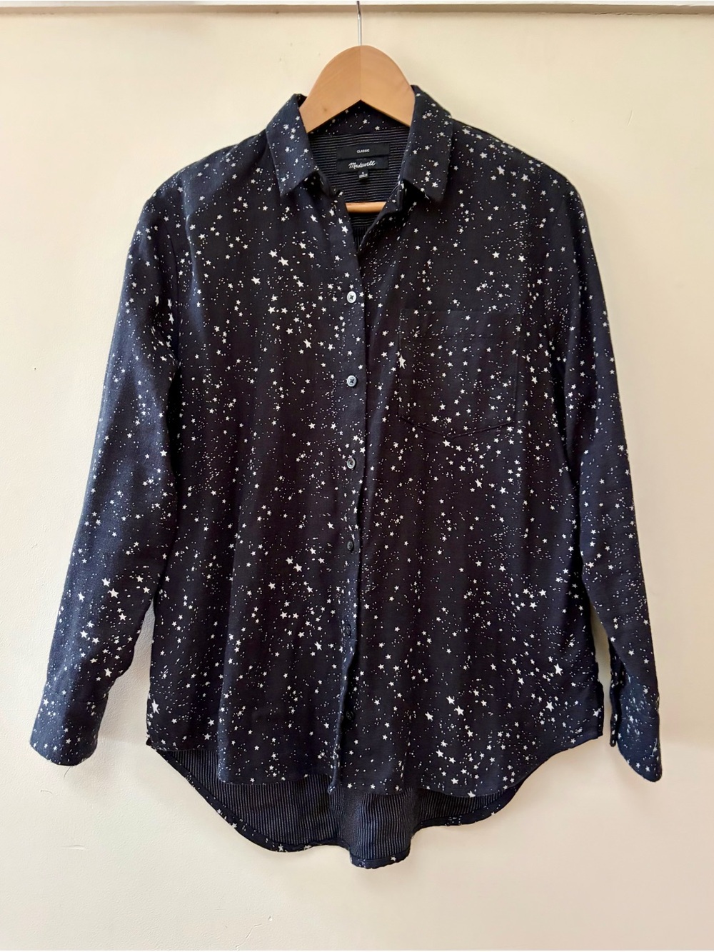 Madewell Oversized Ex-Boyfriend Shirt in Star Print